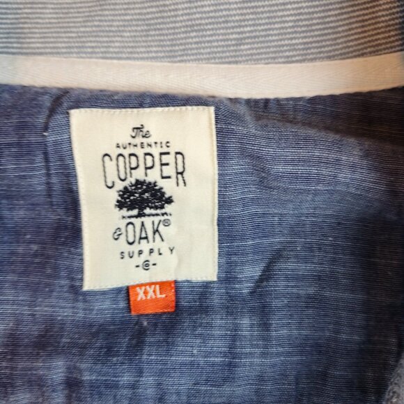 Copper & Oak Supply Men XXL 1/4 Zip Pullover Grey White NWT - Picture 6 of 15